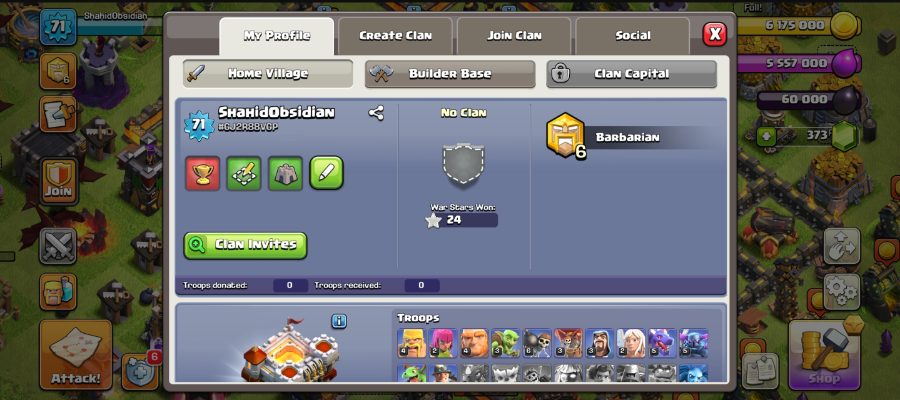 Clash of Clan TH11 Starter Account | Level 71 | Grand Warden Unlocked | Clean Supercell ID | $19
